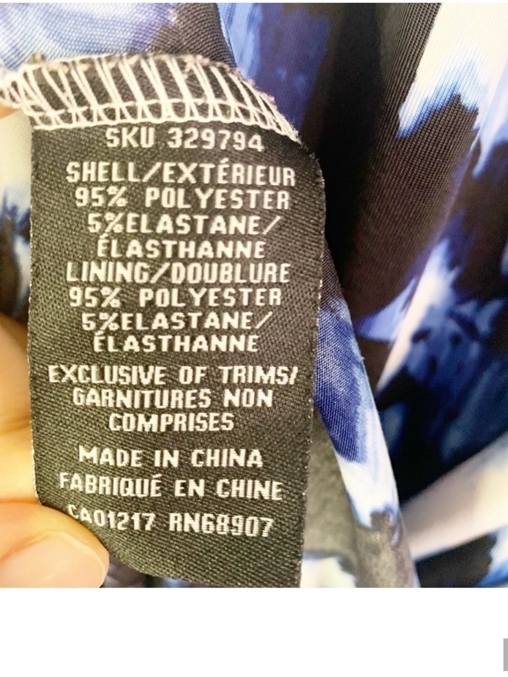 Le Chateau Abstract Tie Dye Strapless Ruched Maxi Dress Coverup XS - Picture 6 of 9